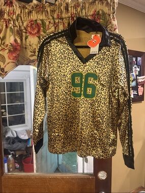 Cider Gold Leopard Jersey with Green '96'